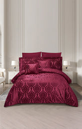 Pink Bud Chenille Comforter Set